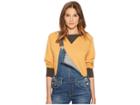 Levi's(r) Premium Vintage Clothing Bay Meadows Sweatshirt (color Block Faded Orange/black) Sweatshirt