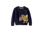 Joules Kids Intarsia Sweater (toddler/little Kids) (french Navy) Boy's Sweater