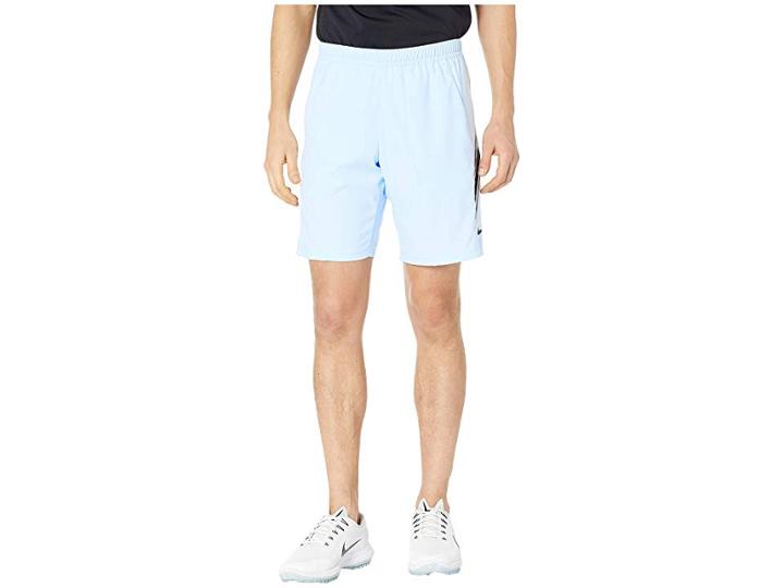 Nike Nikecourt Dry Shorts 9 (half Blue/oil Grey/oil Grey) Men's Shorts