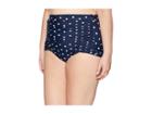 Unique Vintage Plus Size Monroe Bottom (navy/cream Dots) Women's Swimwear