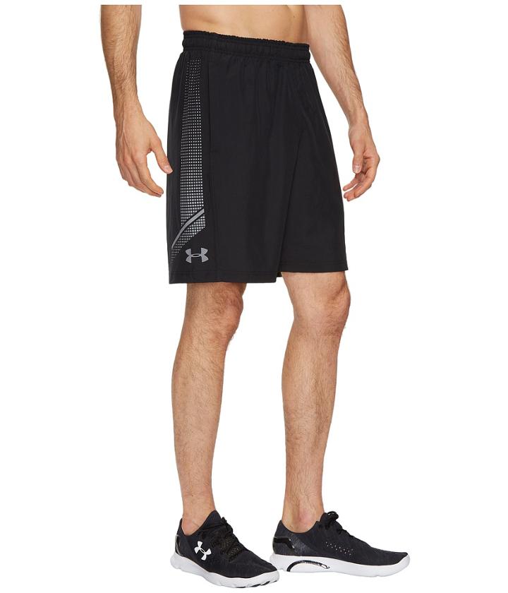 Under Armour Woven Graphic Shorts (black/zinc Gray) Men's Shorts
