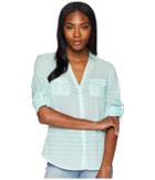 Columbia Sun Driftertm L/s Shirt (pixie Stripe) Women's Long Sleeve Button Up