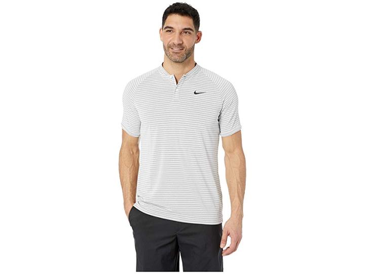 Nike Golf Zonal Cooling Polo (vast Grey/black) Men's Short Sleeve Knit