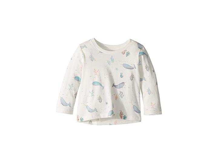 Peek Narwhal Tee (infant) (ivory) Girl's Clothing