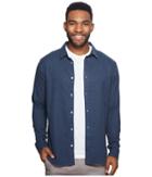 Rvca Hemet Long Sleeve (classic Indigo) Men's Long Sleeve Pullover