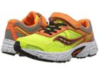 Saucony Kids Cohesion 10 A/c (little Kid) (orange/citron) Boys Shoes