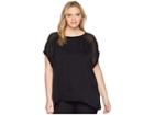 B Collection By Bobeau Plus Size Isla Mixed Tee (black) Women's T Shirt