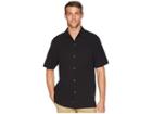 Tommy Bahama Bahama Reserve Embroidered Camp Shirt (black) Men's Clothing