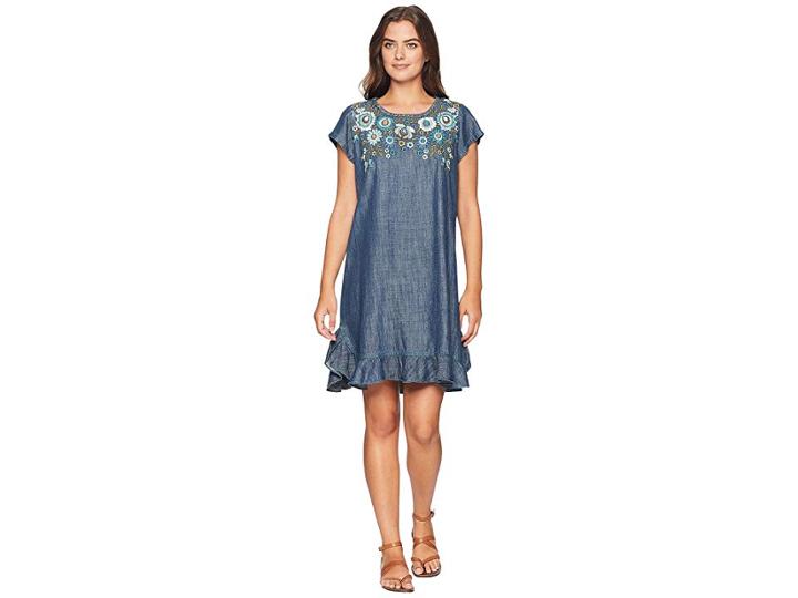 Double D Ranchwear Kudzoo Dress (dark Denim) Women's Dress