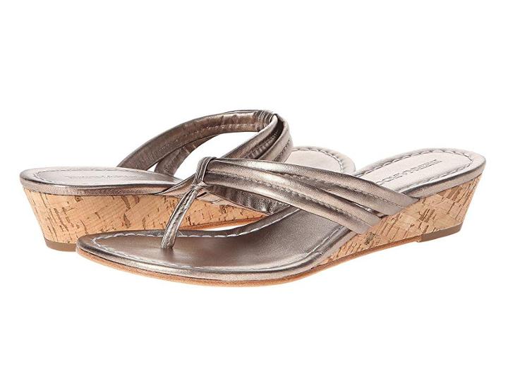 Bernardo Miami Wedge (platinum Calf/platinum Calf) Women's Wedge Shoes
