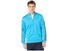 Adidas Essentials 3-stripes Tricot Track Top (shock Cyan) Men's Coat