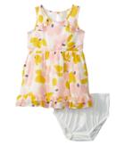 Kate Spade New York Kids Ruffle Hem Dress Set (infant) (paint Daub Floral) Girl's Dress