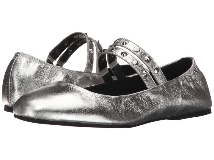 Rebecca Minkoff Lori (silver Metallic Lamba) Women's Shoes