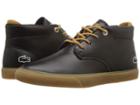 Lacoste Kids Esparre Chukka (little Kid) (black/dark Tan) Kid's Shoes