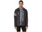 U.s. Polo Assn. Hooded Windbreaker W/ Striped Sleeves (black) Men's Clothing