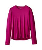 Hot Chillys Kids Peach Crewneck (little Kids/big Kids) (candyland Plum) Girl's T Shirt