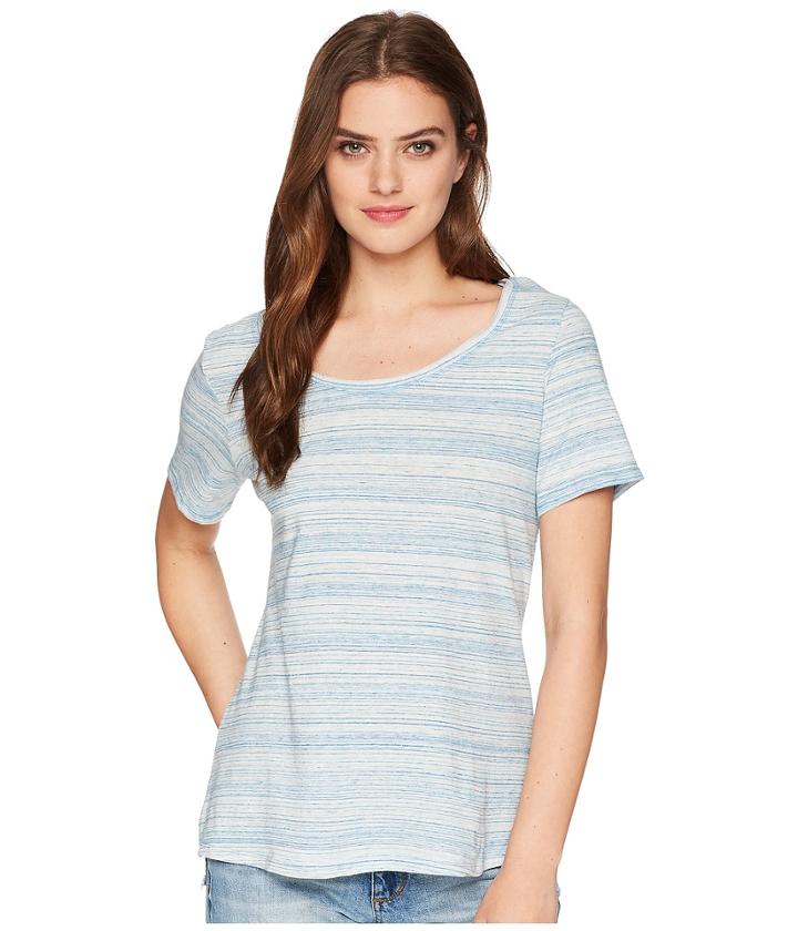 Columbia Sunshine Springstm Tee (dark Cyan Spacedye) Women's T Shirt
