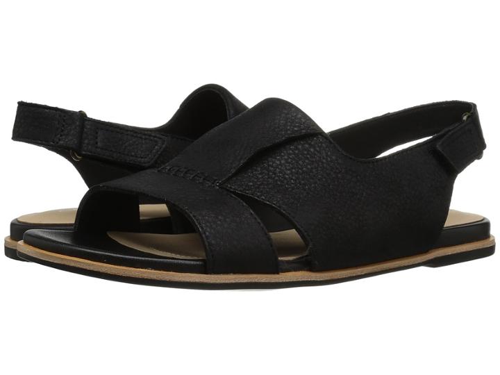 Clarks Sultana Rayne (black Leather) Women's Sandals