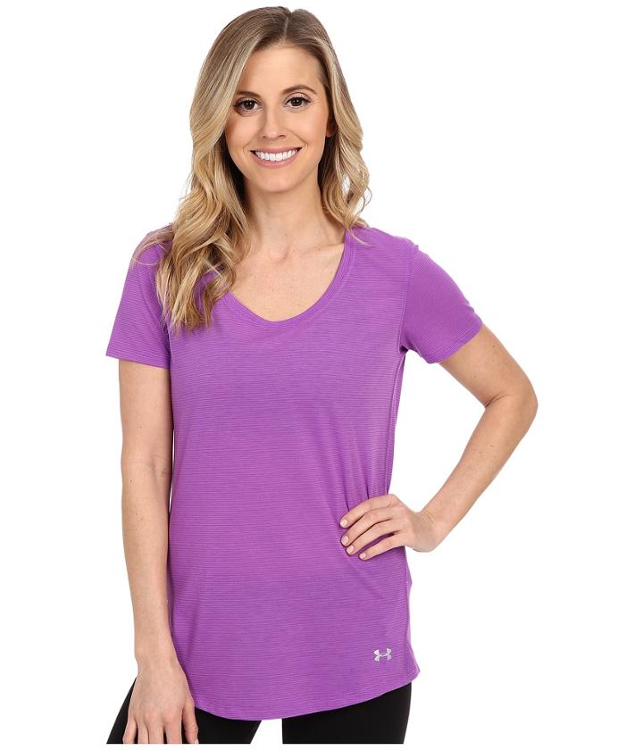 Under Armour Streaker Short Sleeve Tee (mega Magenta/reflective) Women's Short Sleeve Pullover