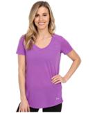 Under Armour Streaker Short Sleeve Tee (mega Magenta/reflective) Women's Short Sleeve Pullover