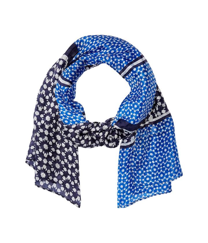 Lauren Ralph Lauren Cameron Silk Scarf (navy/blue) Scarves