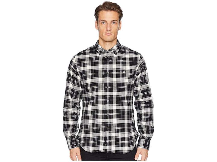 Todd Snyder Black And White Plaid Flannel (black) Men's Clothing