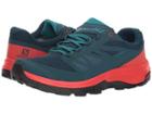 Salomon Outline Gtx(r) (reflecting Pond/high Risk Red/deep Lake) Men's Shoes