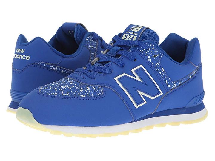 New Balance Kids Gc574v1 Glow In The Dark (big Kid) (royal/glow In The Dark) Boys Shoes