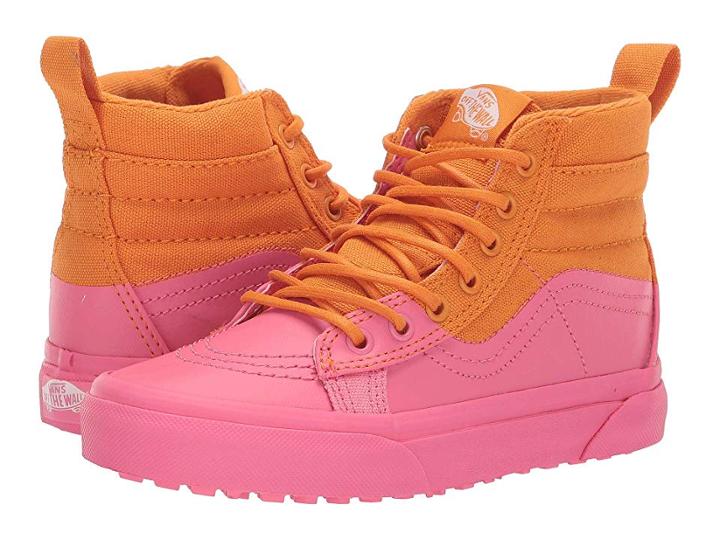 Vans Kids Sk8-hi Mte (little Kid/big Kid) ((mte Dip) Dark Cheddar/pink Lemonade) Girls Shoes