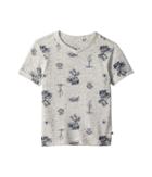 Lucky Brand Kids Short Sleeve Printed Tee (toddler) (oatmeal Heather) Boy's T Shirt