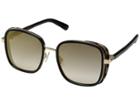 Jimmy Choo Elva/s (black Gold/dark Grey Gradient) Fashion Sunglasses