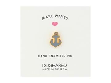 Dogeared Make Waves Pin (gold Dipped) Necklace