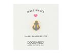 Dogeared Make Waves Pin (gold Dipped) Necklace