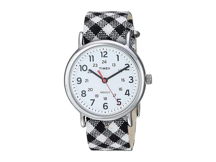 Timex Style Weekender Slip-thru (black/white) Watches