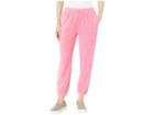 Juicy Couture Microterry Easy Jogger Pants (lotus Flower) Women's Casual Pants