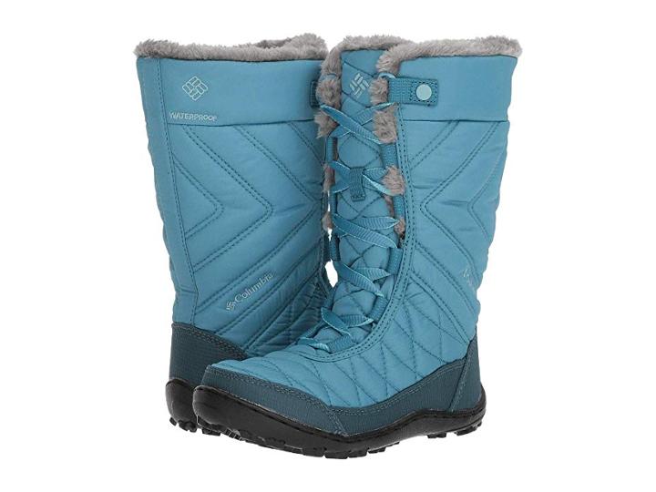 Columbia Kids Minxtm Mid Iii Waterproof Omni-heattm (little Kid/big Kid) (canyon Blue/iceberg) Girls Shoes