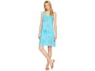 Fresh Produce Summer Floral Drape Dress (luna Turquoise) Women's Dress