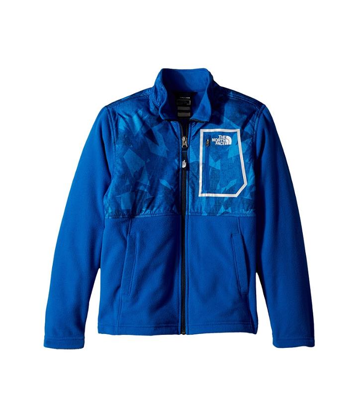 The North Face Kids Glacier Track Jacket (little Kids/big Kids) (turkish Sea Metric Mountain Print/turkish Sea/tnf White) Boy's Coat