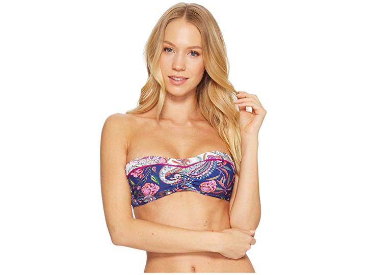 La Blanca Scarf Gypsy Bandeau Bra (multi) Women's Swimwear