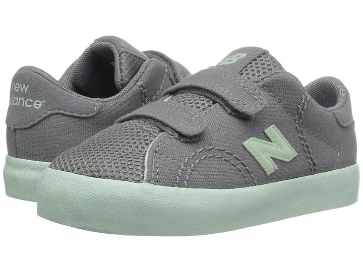 New Balance Kids Kvcrtv1i (infant/toddler) (silver Mink/seafoam) Girls Shoes