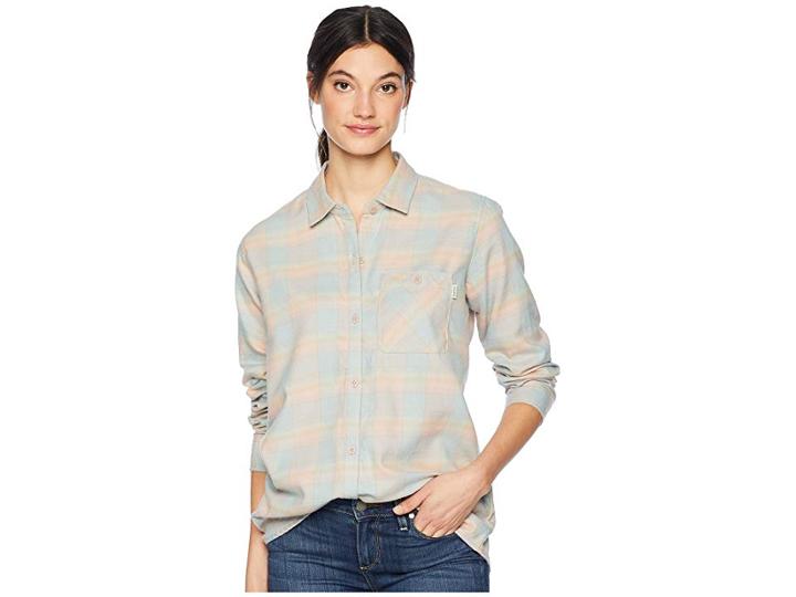 Burton Grace Flannel (abyss Sunset Plaid) Women's Clothing
