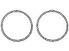 Steve Madden Casted Hoop Post Earrings (black) Earring