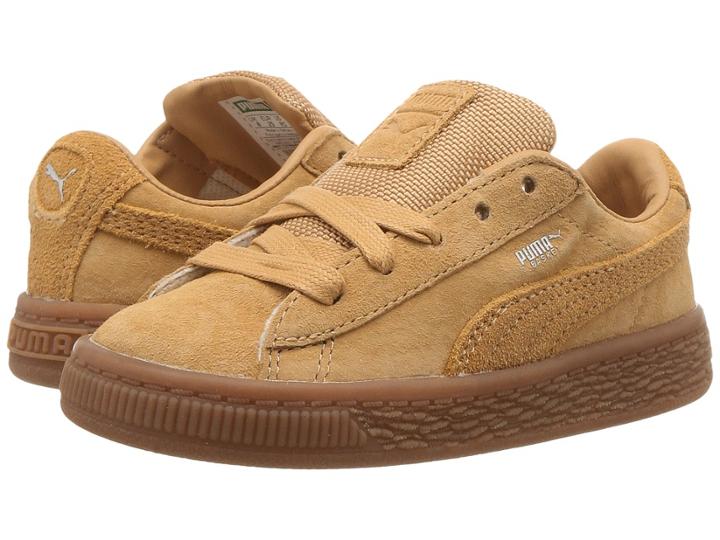 Puma Kids Basket Classic Weatherproof (little Kid/big Kid) (taffy/taffy) Girls Shoes