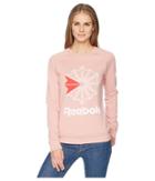 Reebok Starcrest Crew Neck (chalk Pink) Women's T Shirt