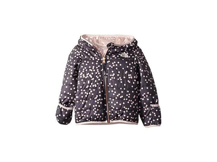 The North Face Kids Reversible Perrito Jacket (infant) (periscope Grey Confetti Print) Kid's Coat