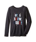 The Original Retro Brand Kids Up To Snow Good Thermal (big Kids) (charcoal) Girl's Clothing