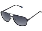 Guess Gf0184 (satin Navy/smoke Gradient With Light Flash Lenses) Fashion Sunglasses