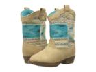 Baby Deer Aztec Western Boot (infant/toddler) (tan) Girls Shoes