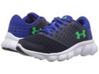 Under Armour Kids Ua Rave Run (little Kid) (midnight Navy/royal/lime Twist) Boys Shoes