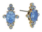 Kate Spade New York Rise And Shine Oval Studs (light Sapphire) Earring
